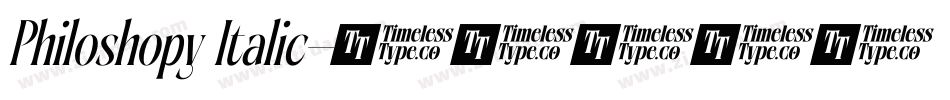 Philoshopy Italic字体转换